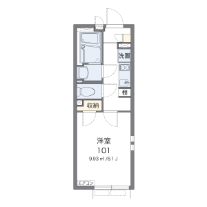 1K Mansion in Nakagawa - Adachi-ku Floorplan