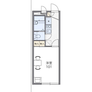 1K Mansion in Rinkan - Yamato-shi Floorplan