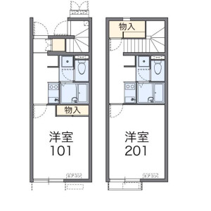 1K Apartment in Sendabori - Matsudo-shi Floorplan