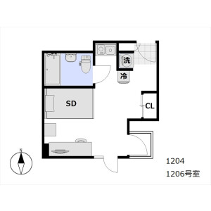 1R Mansion in Kandatacho - Chiyoda-ku Floorplan