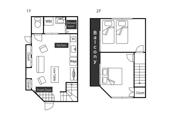 2LDK House to Rent in Toshima-ku Floorplan