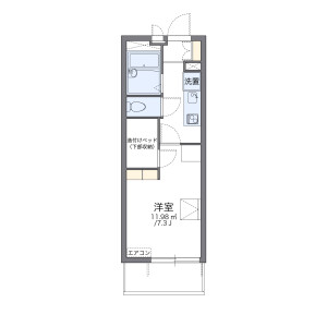 1K Mansion in Ikeda - Kofu-shi Floorplan