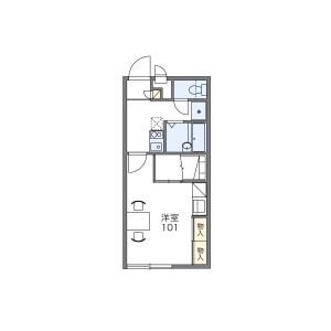 1K Mansion in Ichikokawaracho - Higashiomi-shi Floorplan
