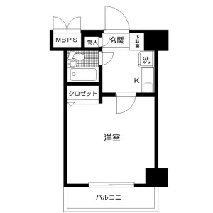 1K Mansion in Kameari - Katsushika-ku Floorplan