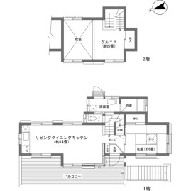 1LDK House in Kitayama(sonota) - Chino-shi Floorplan