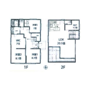 4SLDK House in Eifuku - Suginami-ku Floorplan