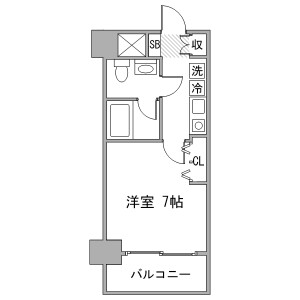 1K Mansion in Konan - Minato-ku Floorplan