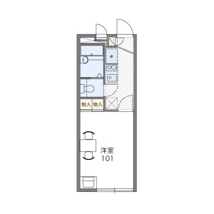 1K Apartment in Azuma - Kitamoto-shi Floorplan