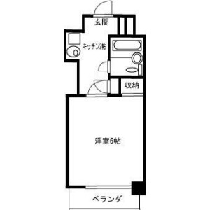 1K 맨션 in Higashikasai - Edogawa-ku Floorplan