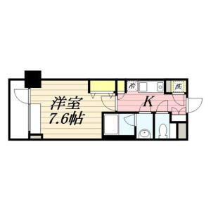 1K Mansion in Nihombashinakasu - Chuo-ku Floorplan