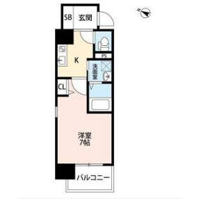 1K Mansion in Ogimachi - Osaka-shi Kita-ku Floorplan