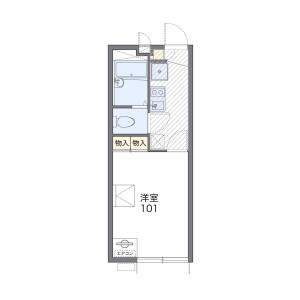 1K Apartment in Toyofuta - Kashiwa-shi Floorplan