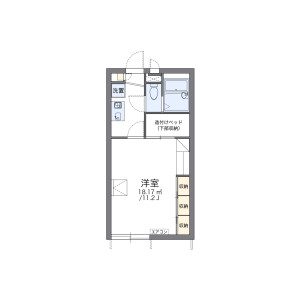 1K Apartment in Mattaomiya - Osaka-shi Tsurumi-ku Floorplan