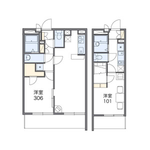 1K Mansion in Toyotamanaka - Nerima-ku Floorplan