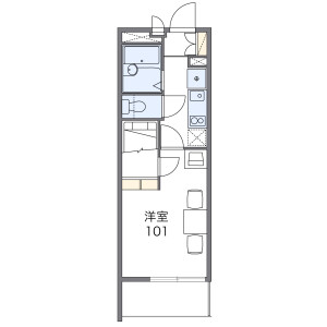 1K Mansion in Akai - Kawaguchi-shi Floorplan
