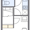 1K Apartment to Rent in Matsuyama-shi Floorplan