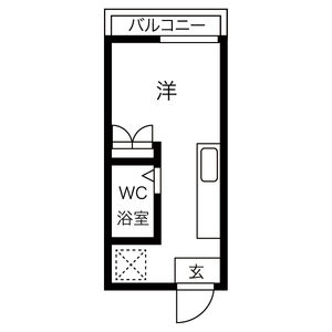 1R Apartment in Ikeba - Nagoya-shi Tempaku-ku Floorplan