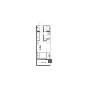 1K Mansion in Roppommatsu - Fukuoka-shi Chuo-ku Floorplan