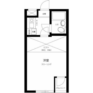 1K Mansion in Ukima - Kita-ku Floorplan