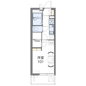 1K Mansion in Nakamachi - Nishitokyo-shi Floorplan