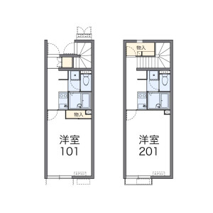 1K Apartment in Shirahaecho - Sasebo-shi Floorplan