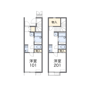 1K Apartment in Sakurazaka - Fukuoka-shi Chuo-ku Floorplan