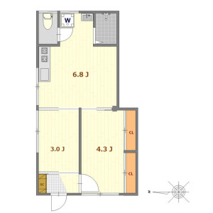1SDK Mansion in Nakazato - Kita-ku Floorplan