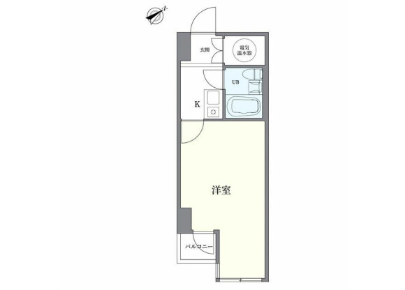 1R Apartment to Buy in Chuo-ku Floorplan