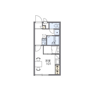 1K Apartment in Maruyamadai - Yokohama-shi Konan-ku Floorplan