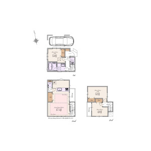 3LDK House in Shinanomachi - Shinjuku-ku Floorplan