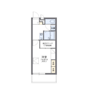 1K Mansion in Kawaharamachi - Maebashi-shi Floorplan