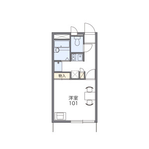 1K Apartment in Hommachida - Machida-shi Floorplan