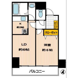 1LDK Mansion in Kamiikebukuro - Toshima-ku Floorplan