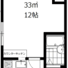1K Apartment to Buy in Ota-ku Floorplan