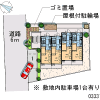 1Kアパート - 福生市賃貸 配置図