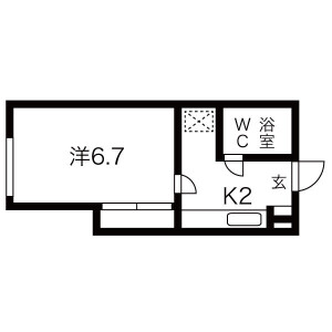 1K Mansion in Shichiku seinancho - Kyoto-shi Kita-ku Floorplan