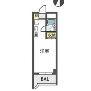 1R Mansion in Miyakojimaminamidori - Osaka-shi Miyakojima-ku Floorplan