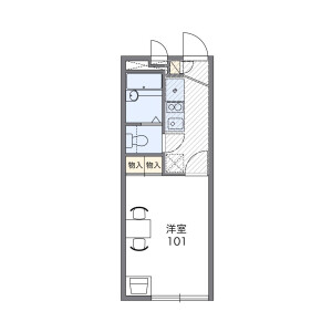 1K Apartment in Okino - Adachi-ku Floorplan