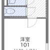 1R Apartment to Rent in Tsuchiura-shi Floorplan
