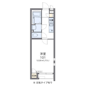 1K Apartment in Miyado - Asaka-shi Floorplan