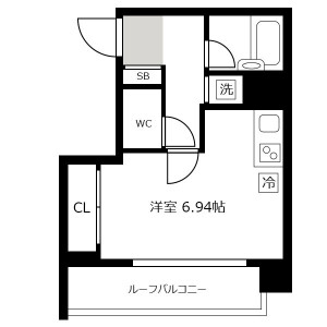 1K Mansion in Shibuya - Shibuya-ku Floorplan