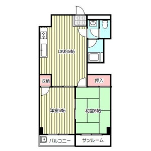 2DK Mansion in Namiki - Kawaguchi-shi Floorplan