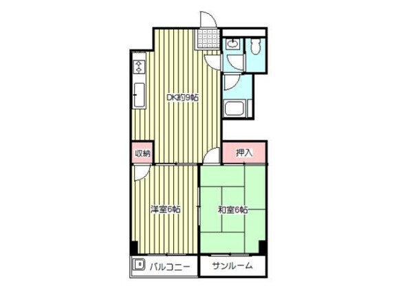 2DK Apartment to Rent in Kawaguchi-shi Floorplan